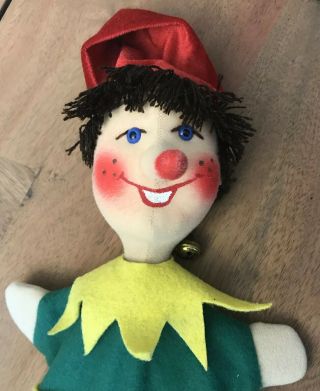 Hand Puppet Soft Jester Clown Boy Handmade In Germany Kersa Puppen
