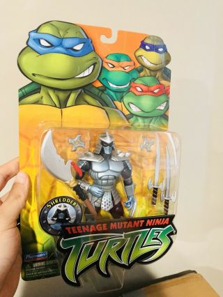 Tmnt Teenage Mutant Ninja Turtles Shredder 2003 Moc Case Fresh Playmates