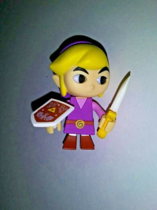 Nintendo Legend Of Zelda Four Swords Adventures Purple Link Figure Loose Tomy