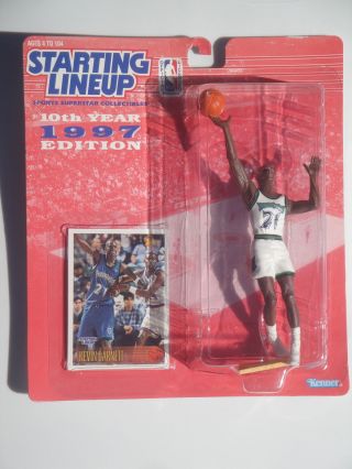 1997 Starting Lineup Kevin Garnett Minnesota Timberwolves Basketball Figure Card