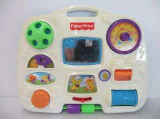 Vintage 1993 Fisher - Price Crib / Playpen Activity Center Toddler Toy