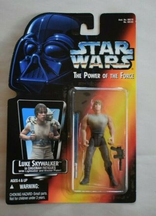 1995 Kenner Star Wars Luke Skywalker Dagobah Power Of The Force Figure Esb