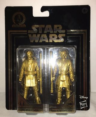 Disney Obi - Wan Kenobi & Anakin Skywalker Star Wars Commemorative Edition Gold