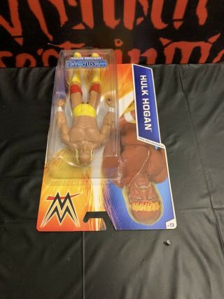 WWE Mattel Basic Hulk Hogan Wrestlemania 2 Heritage Series Figure WWF Flashback 3