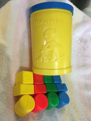 Vintage 1977 Fisher Price Baby’s First Blocks Sorter Toy 414 Complete
