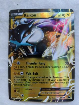 Pokemon Dark Explorers Raikou Ex 38 Ultra Rare Holo Foil Card Nm