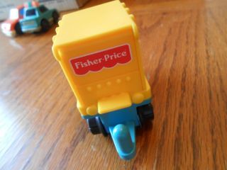 1995 - 1995 Fisher price Flip Track Mountain - Yellow cargo truck ONLY 3