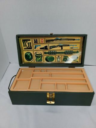 Vintage Gi Joe Hasbro Wooden Footlocker Foot Locker W/tray & Decal