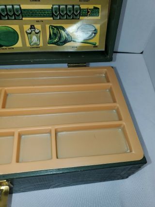 Vintage GI Joe Hasbro Wooden Footlocker Foot Locker w/Tray & Decal 3