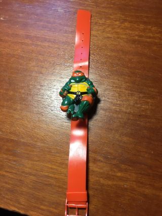 Vtg 1988 Tmnt Teenage Mutant Ninja Turtles Michelangelo Digital Watch