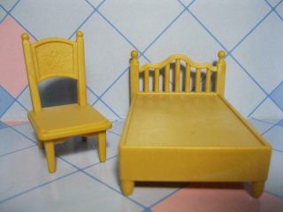 Calico Critters Epoch Cozy Cottage Doll House Brown Bed/chair Furniture Replace