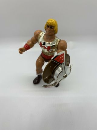Motu He - Man Flying Fists Vintage 1985 Figure Rare Masters Of The Universe Shield