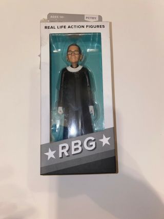 Fctry Ruth Bader Ginsburg Real Life Political Action Figure Open Box