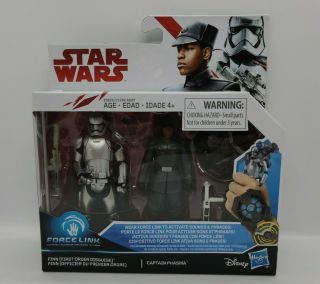 Star Wars Force Link Finn (first Order Disguise) & Captain Phasma 2 Pack