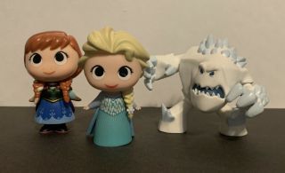Frozen Angry Marshmallow & Elsa And Anna 3” Figures Funko Mystery Mini Disney