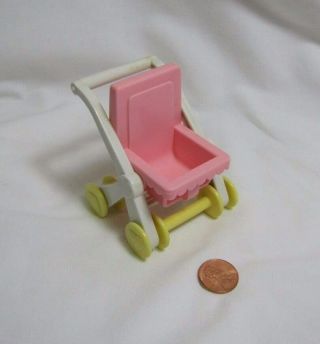 Playskool Dollhouse Stroller Baby Buggy Nursery Furniture For Loving Family Rare
