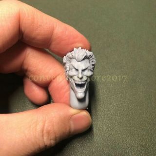 1/12 Scale Custom Clown Prince Joker Head Sculpt Unpainted Fit 6 " Figure One:12