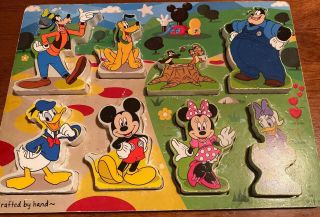 Mickey Mouse Clubhouse Wooden Chunky Puzzle Melissa & Doug