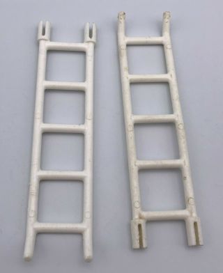 Vintage Fisher Price Little People Crazy Clown Brigade 657 (2) White Ladders