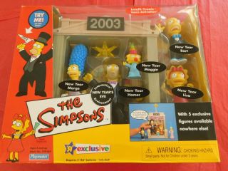 Rare The Simpsons Talking Family Car & 2003 Play Set
