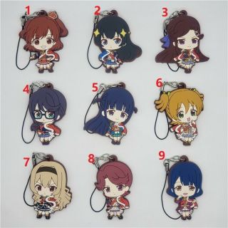 Japan Anime Revue Starlight Re Live Keychain Keyring Rubber Strap Charm Cos Gift