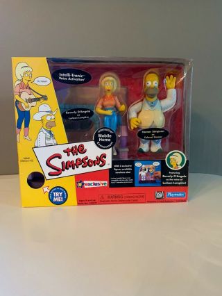 Nib The Simpsons,  Mobile Home Lurleen Lumpkin & Colonel Homer (wos,  Playmates)