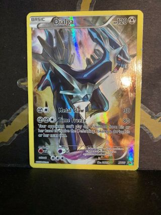Nm/lp Full Art Pokemon Dialga Card Black Star Promo Set Xy77 Ultra Rare X And Y