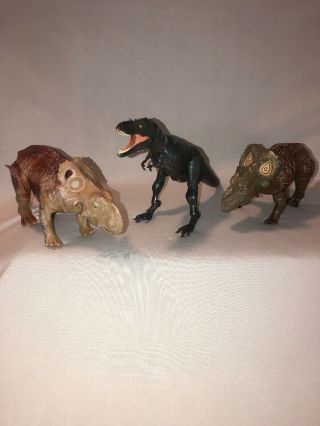 Vhtf 2012 Bbc Walking With Dinosaurs Wwd 3d 3 Action Figure Set With Sounds Euc