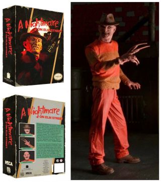 Neca Video Game Freddy Krueger 8 - Bit Nes Nightmare On Elm Street 2013 7” Figure