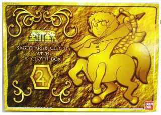 Bandai Saint Seiya Los Caballeros Del Zodiaco Sagittarius Gold Vintage Cloth