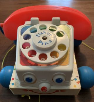 Vintage Fisher Price Chatter Telephone 1961 1985 Clicking Phone