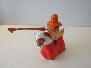 2013 Fisher Price Imaginext Pull Back Jousting Knight And Horse Red