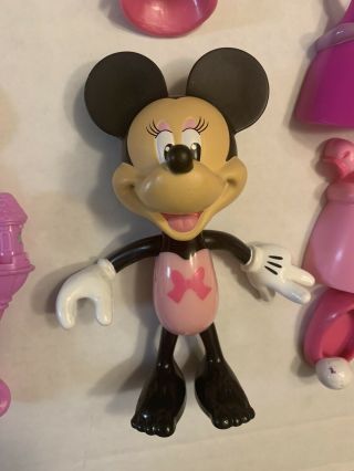 Fisher Price Disney Minnie Mouse Princess Bow - tique - Rare Set - 2