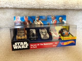 Hot Wheels Star Wars Heroes Of The Resistance 5 Pack Maz Kanata Exclusive