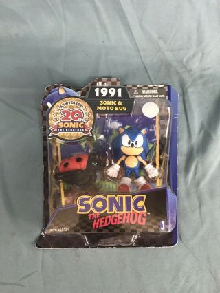 Jazwares Sonic The Hedgehog 20th Anniversary Classic Action Figure With Motobug