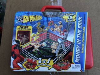 Wwe Rumblers Money In The Bank Carrying Case & Mattel Playset