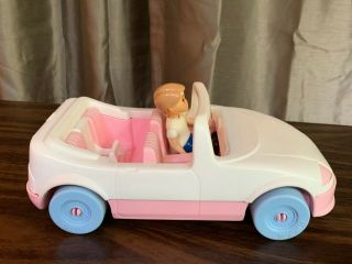Playskool Dollhouse White/pink Convertible With Teenage Driver