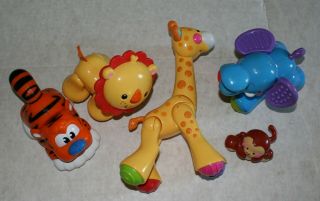 5 Fisher Price Animals Sing Along Train Replacements Giraffe Click Clack