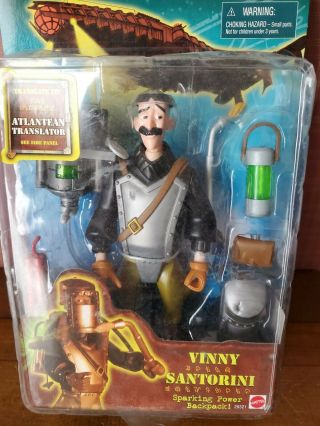 Disney Atlantis Toy Vinny Santorini Action Figure The Lost Empire Movie NIP 2