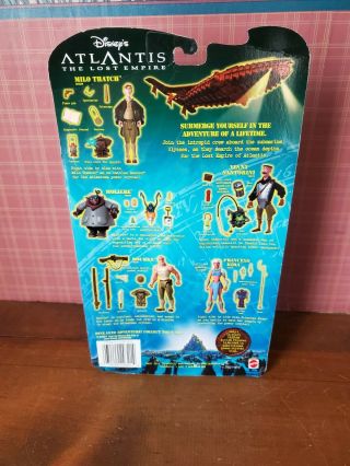Disney Atlantis Toy Vinny Santorini Action Figure The Lost Empire Movie NIP 3