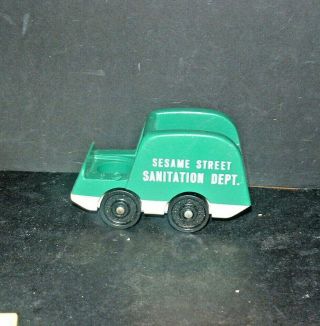 Vintage 938 Sesame Street Fisher Price Little People Sanitation Garbage Truck