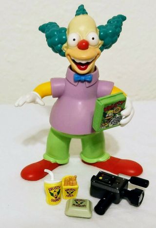 2000 The Simpsons Wos Interactive Figure - Krusty The Clown - Series 1 - Complete