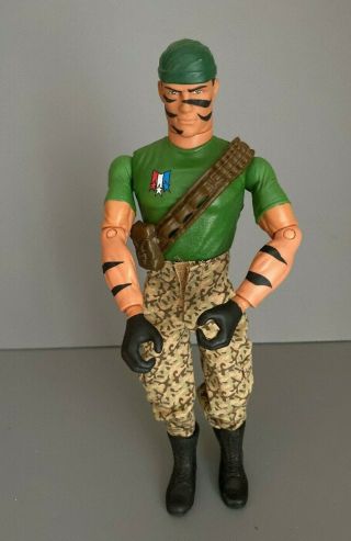Vtg 1996 12 " Inch Gi Joe Action Figure Army Doll Fatigues Hasbro Authentic Face
