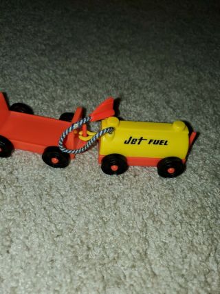 Vintage Fisher - Price Little People Red And Yellow Jet Fuel Tank Complete Luggage 3