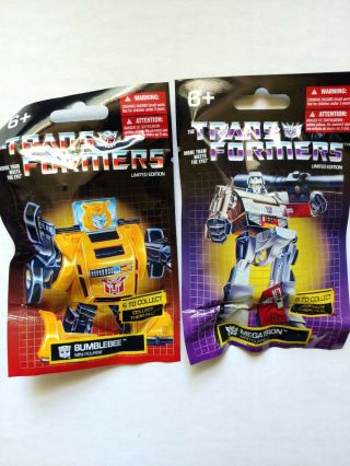 Transformers Mini Figures Megatron Bumblebee Collector 