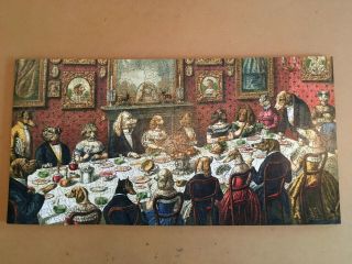 Liberty Wooden Jigsaw Puzzle - " The Dogs Dinner Party "