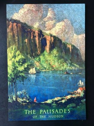 Liberty Wooden Jigsaw Puzzle - Palisades Of The Hudson -