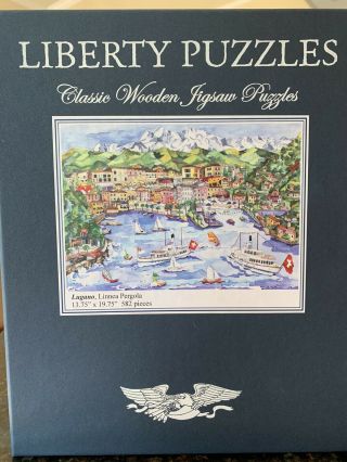 Liberty Classic Wooden Jigsaw Puzzles - Lugano By Linnea Pergola