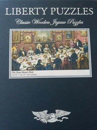Liberty Classic Wooden Jigsaw Puzzle The Dogs Dinner Party 447pieces