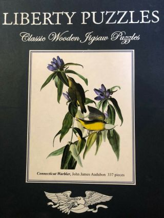 Liberty Classic Wooden Jigsaw Puzzles (2) - Connecticut Warbler & Beetles